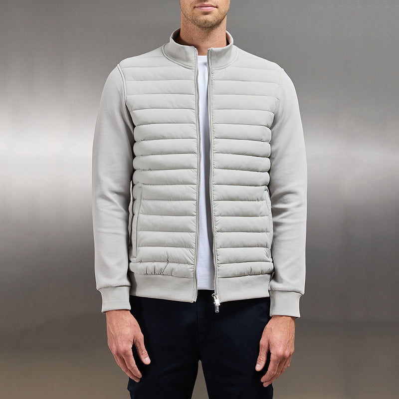 Augustus | Men's Solid Colour Full Zip Stand Collar Transitional Jacket