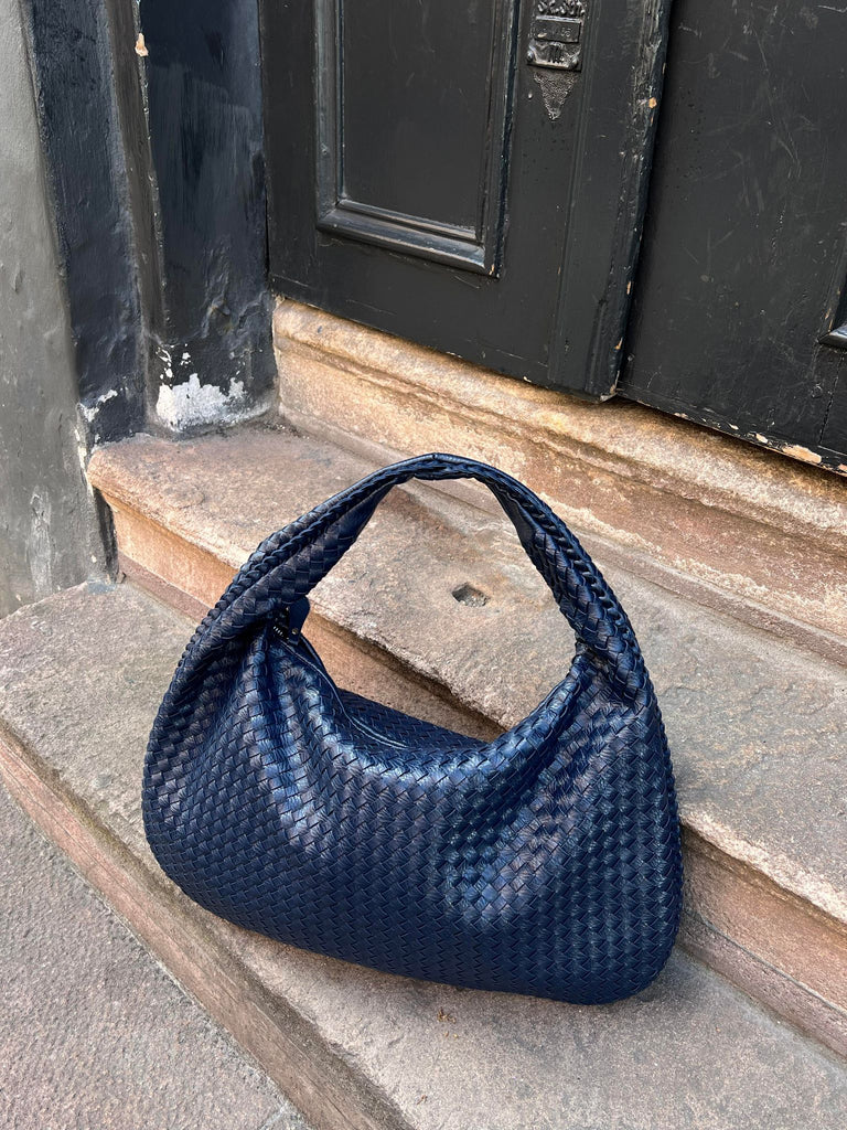 Quinlan | Women's Large Woven Faux Leather Hobo Shoulder Bag – Elegant & Spacious