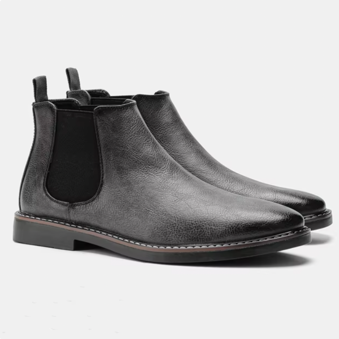 Leond | Men's Vintage Chelsea Boots – Robust and Stylish Casual Business Boots with Elastic Inserts