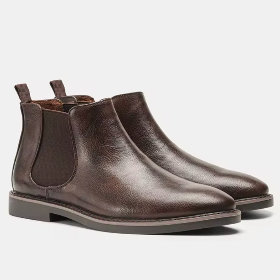 Leond | Men's Vintage Chelsea Boots – Robust and Stylish Casual Business Boots with Elastic Inserts