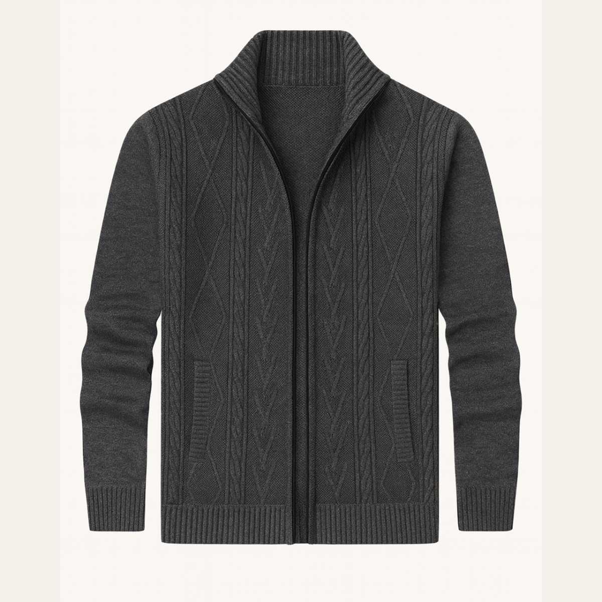 The Dorsoduro Men’s Winter Knitted Zip Up Nordic Cardigan