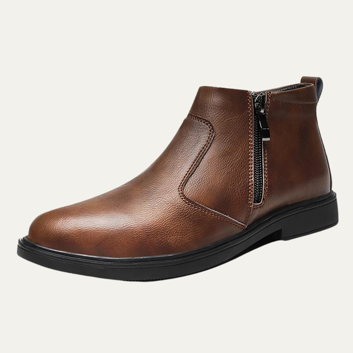 The Copperfield Men’s Casual Side Zip Leather Ankle Boots