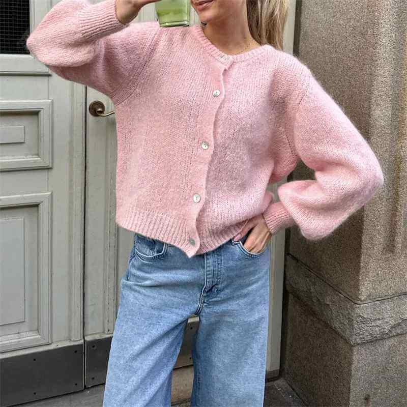 Mia | Women’s Knit Buttoned Cardigan | Soft, Elegant & Comfortable Winter Layer