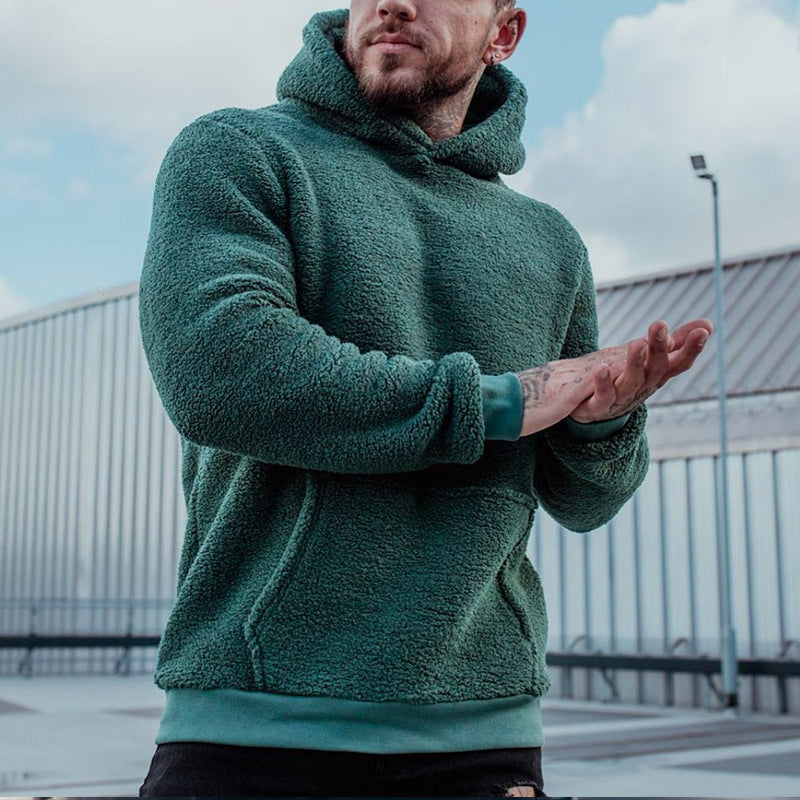 Iago | Men's Fleece Hoodie with Plush Lining and Kangaroo Pocket