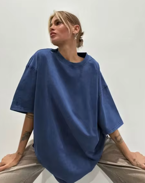 Alona | Women's Oversized Solid Colour Shirt – Effortless Style & Comfort