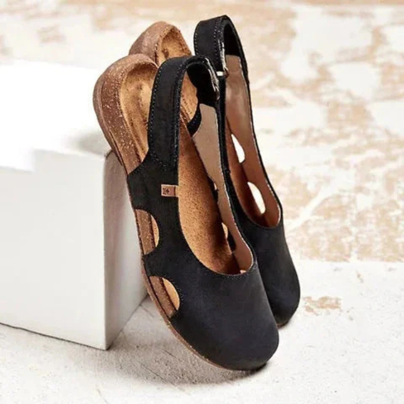 Katherine | Women’s Stylish Closed Toe Velcro Slingback Casual Sandals