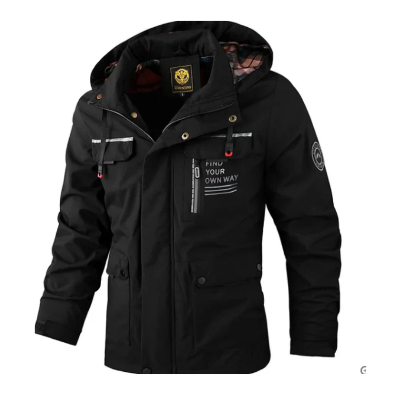 Ronald | Men’s Modern Hooded Winter Jacket with Pockets
