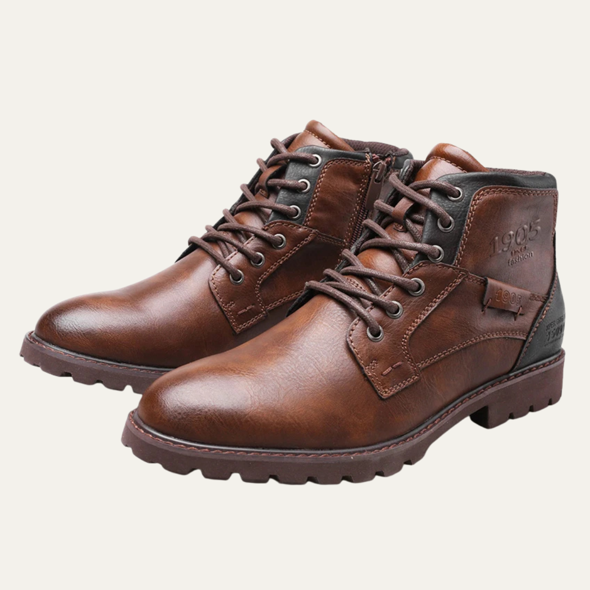 The Parma Men&#39;s Lace Up Vintage Leather Ankle Boots