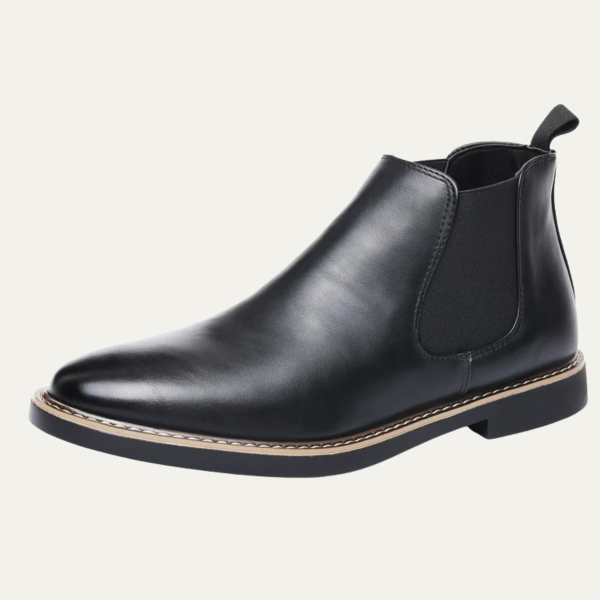 The Bergamo Men’s Slip On Vintage Leather Chelsea Boots
