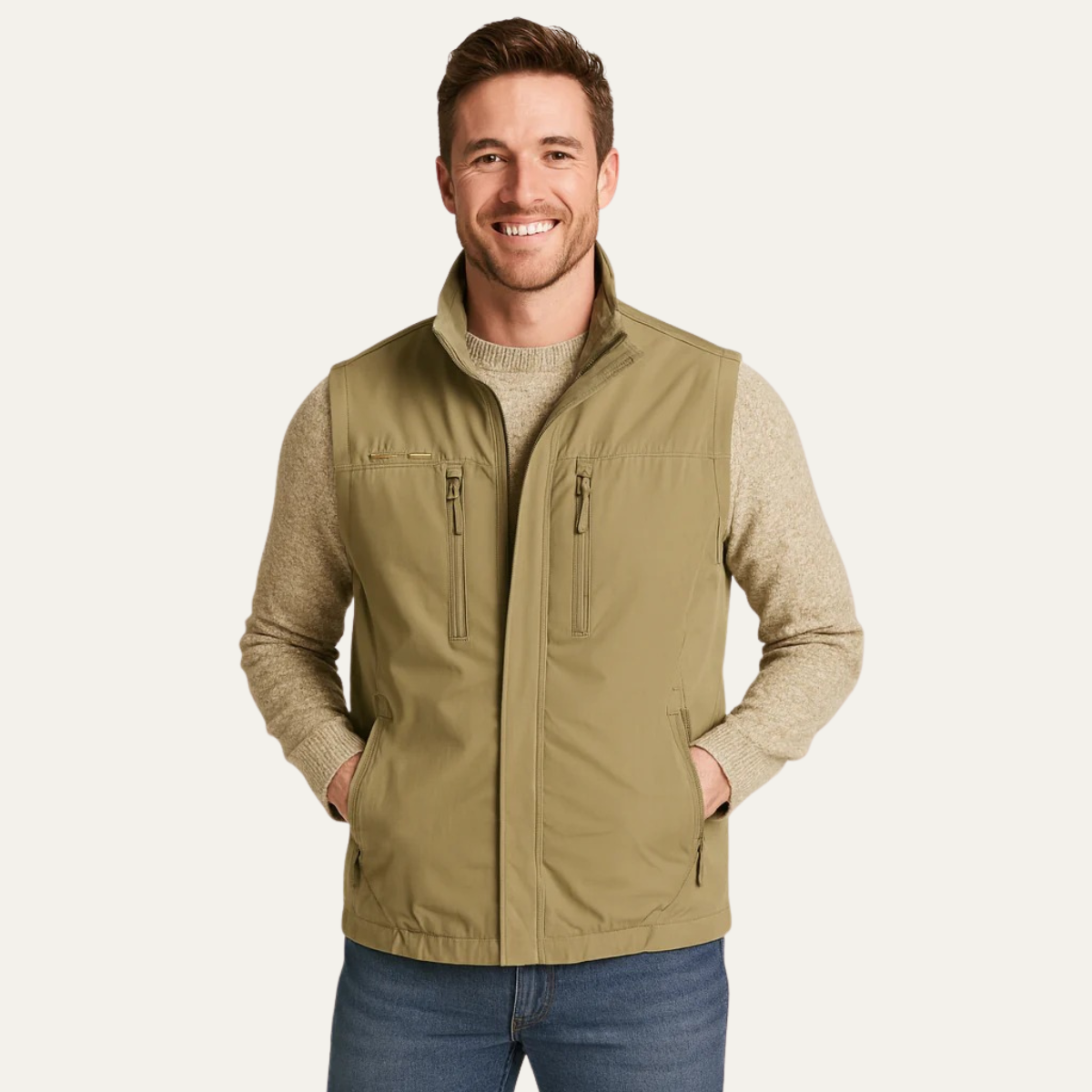 The Glasgow Men's Outdoor Gilet - Modern Sleeveless Jacket with Multiple Pockets