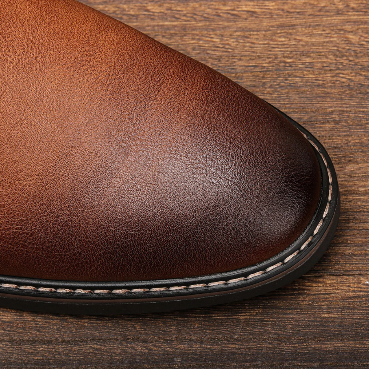 The Conegliano Men's Trendy Ankle Leather Chelsea Boots