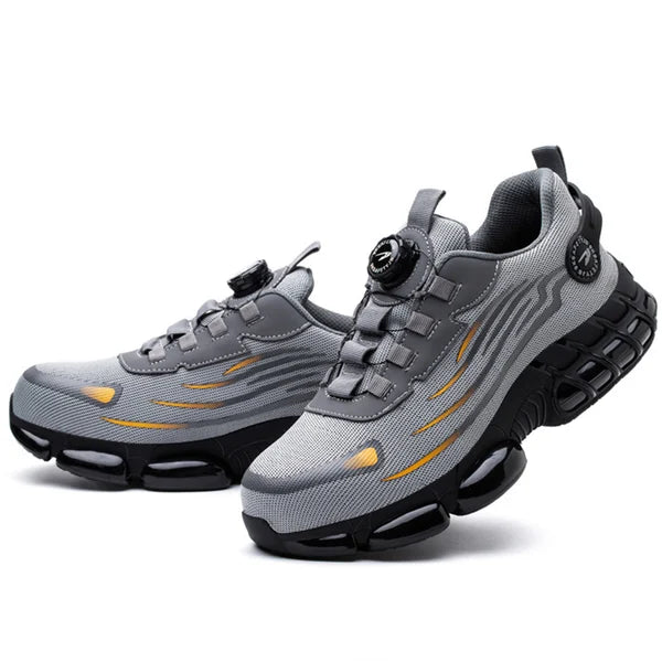 Simon | Men's Robust Orthopedic Safety Shoes with Elastic Toggle Closure