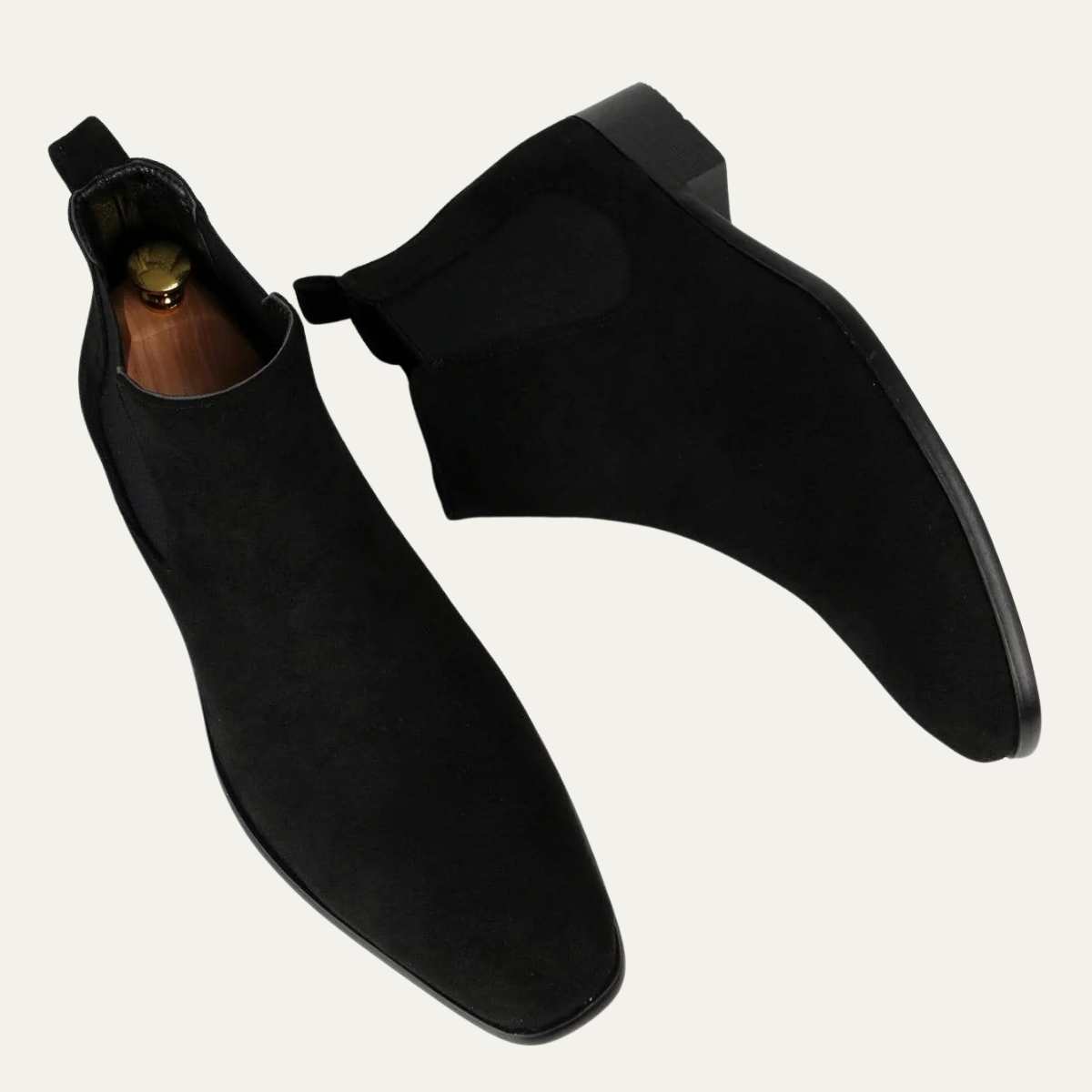 The Canelli Men’s Smart Casual Suede Double Elastic Chelsea Boots