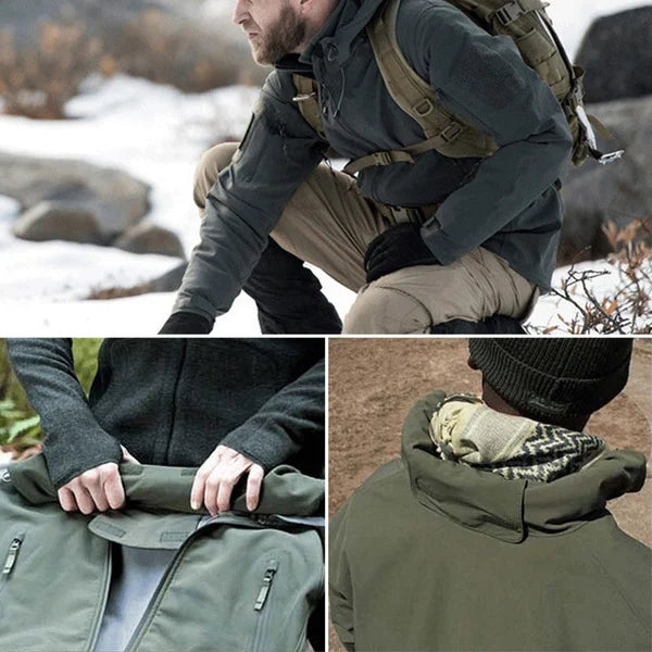 Otis | Men's Tactical Hooded Weatherproof Jacket with Multi-Zip Pockets