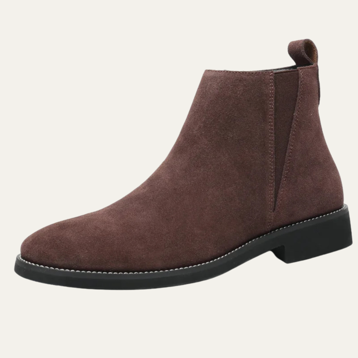 The Bastille Men’s Genuine Suede Chelsea Dress Fur Boots