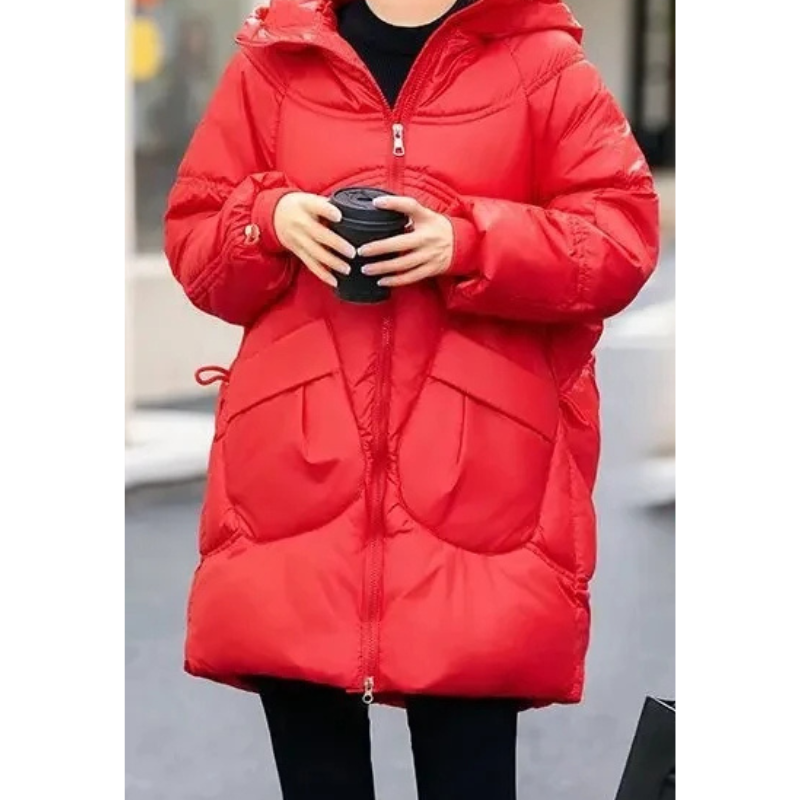 Helena | Women's Windproof Padded Parka Winter Jacket with High Collar and Large Pockets