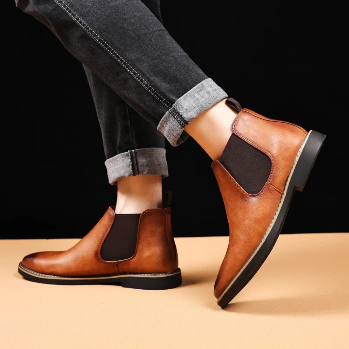 The Ascot Men’s Elegant Leather Chelsea Boots