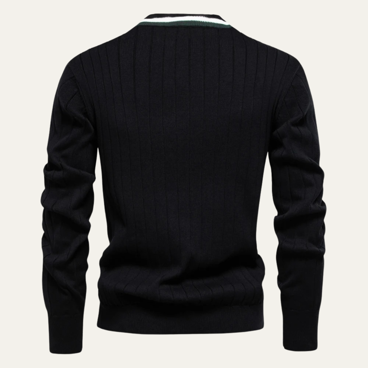 The Montecatini Men’s Slim Fit V Neck Cotton Knit Cardigan