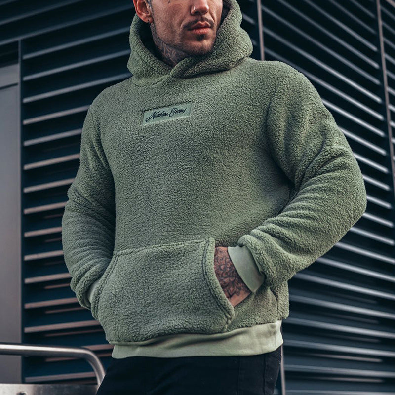 Iago | Men's Fleece Hoodie with Plush Lining and Kangaroo Pocket