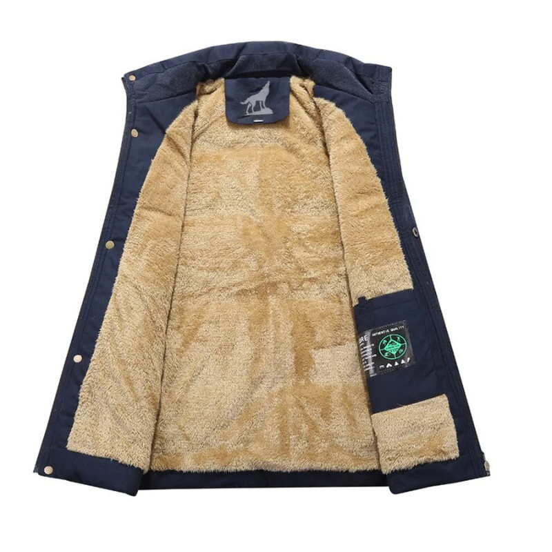Renato | Men’s Warm Fleece Lined Parka with Removable Fur Hood