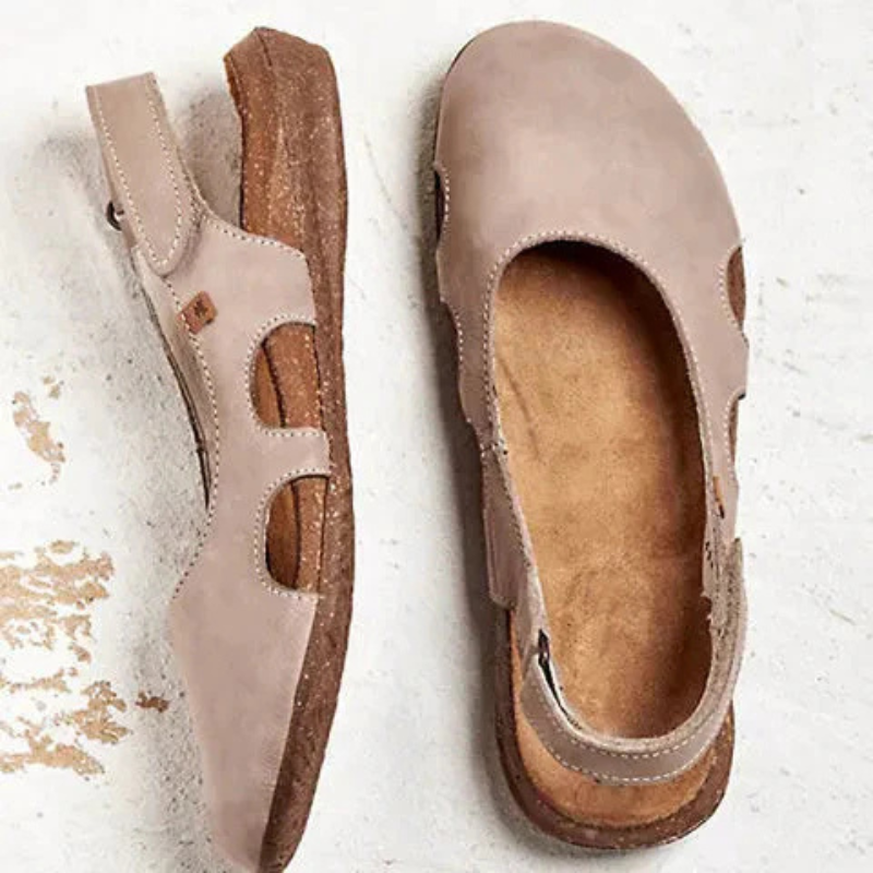 Katherine | Women’s Stylish Closed Toe Velcro Slingback Casual Sandals