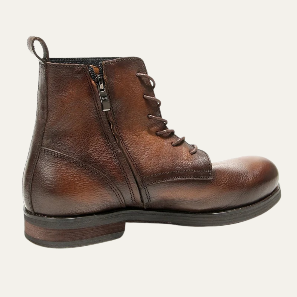 The St Davids Men's Leather Retro Casual Lace Up Boots
