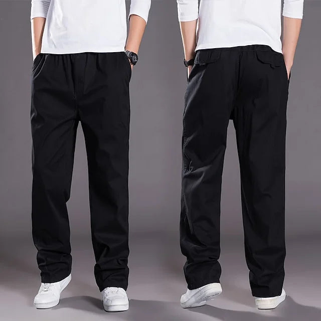 Burkhard | Men's Solid Colour Loose-Fit Cargo Pants – Premium Comfort & Style for Everyday Wear