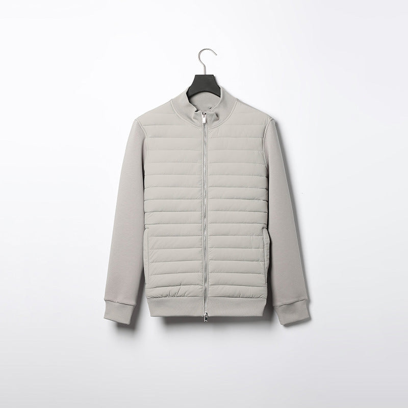 Augustus | Men's Solid Colour Full Zip Stand Collar Transitional Jacket