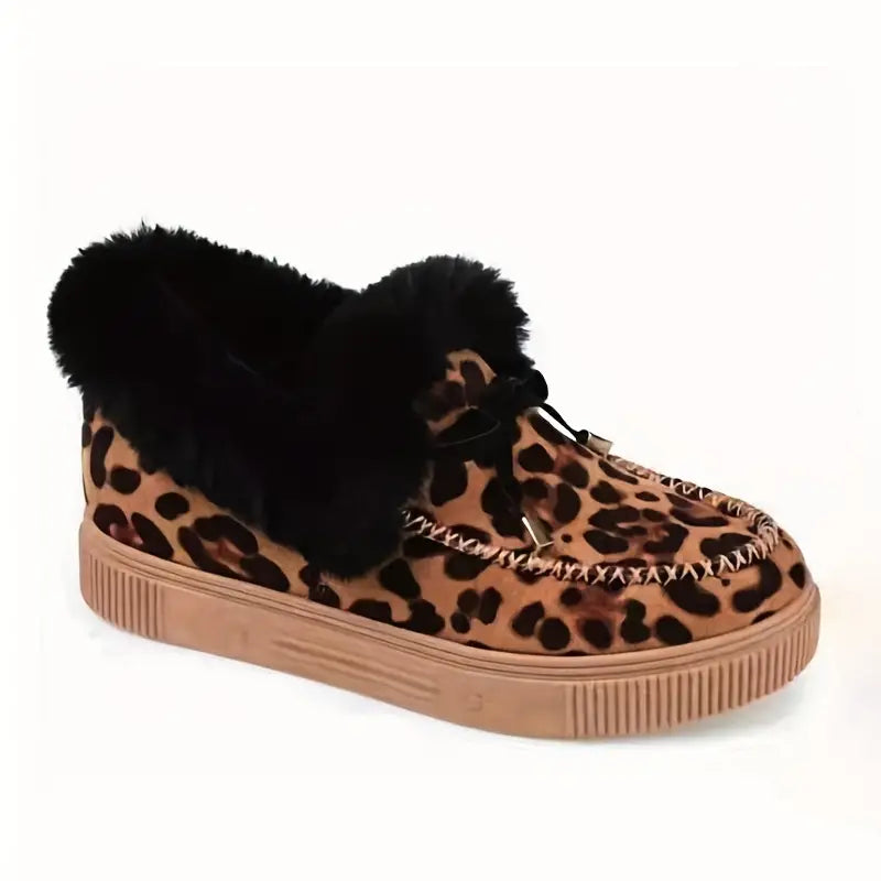 Janna | Women's Faux Fur Lined Slip-On Winter Loafers – Thick Sole, Warm & Comfortable for Cold Days