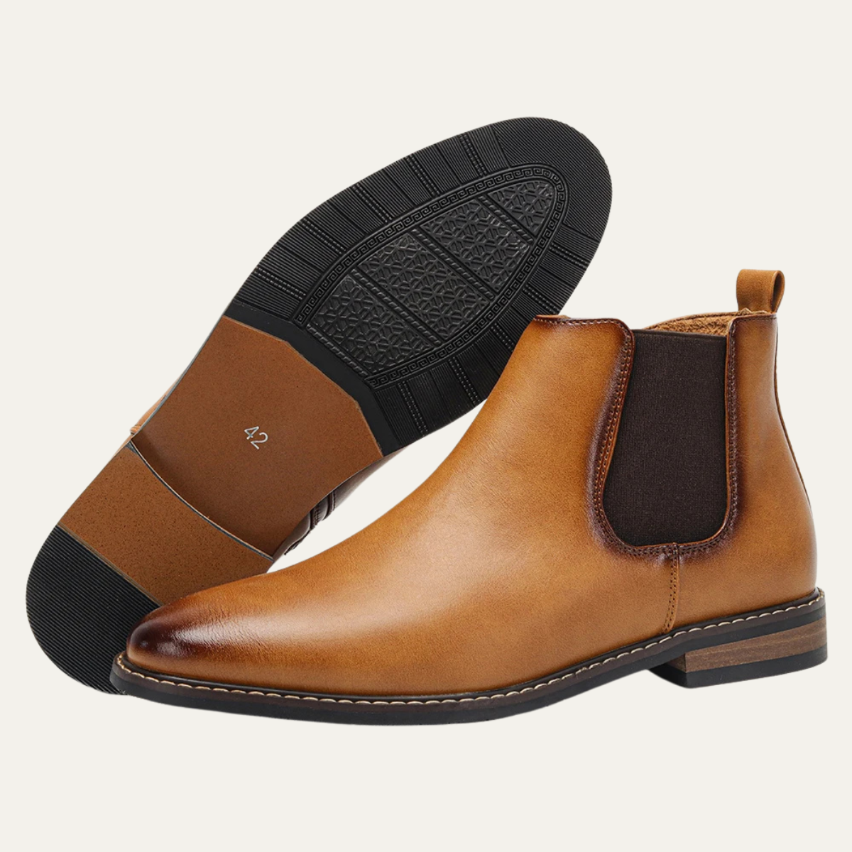 The Treviso Men’s Classic Slip On Leather Chelsea Boots
