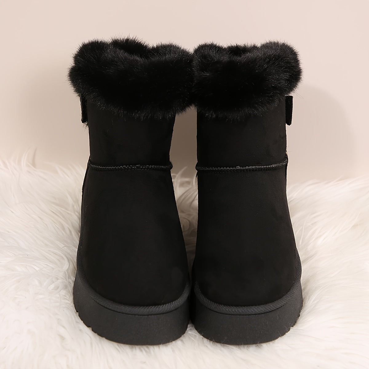 Adina | Women's Winter Boots with Thick Sole and Bow Detail – Warm Insulated Snow Boots