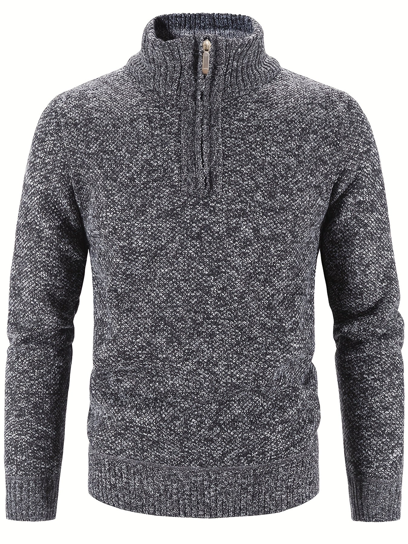 Freddie | Men's Zipped Stand Collar Casual Sweater – Comfortable & Stylish Everyday Wear