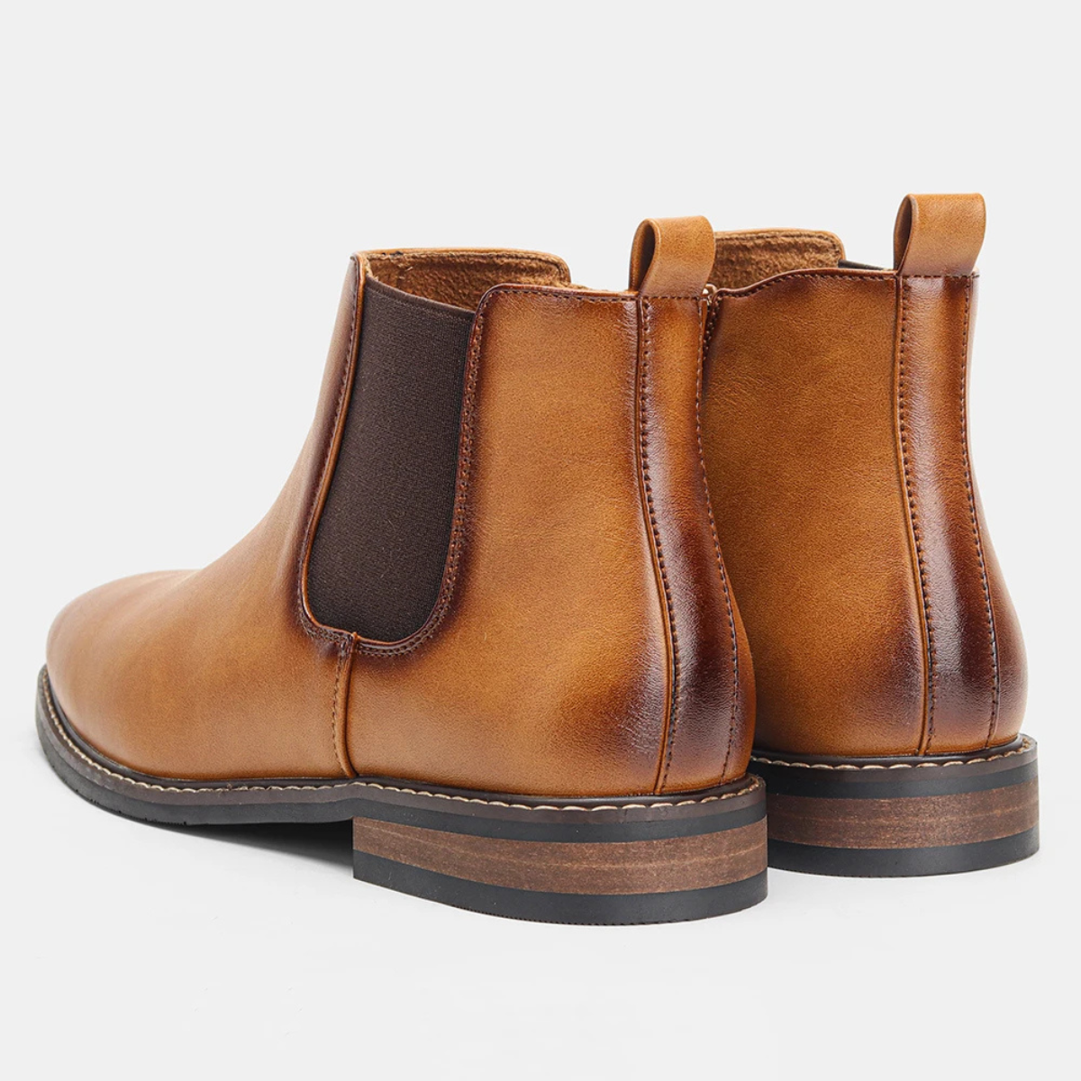 The Treviso Men’s Classic Slip On Leather Chelsea Boots