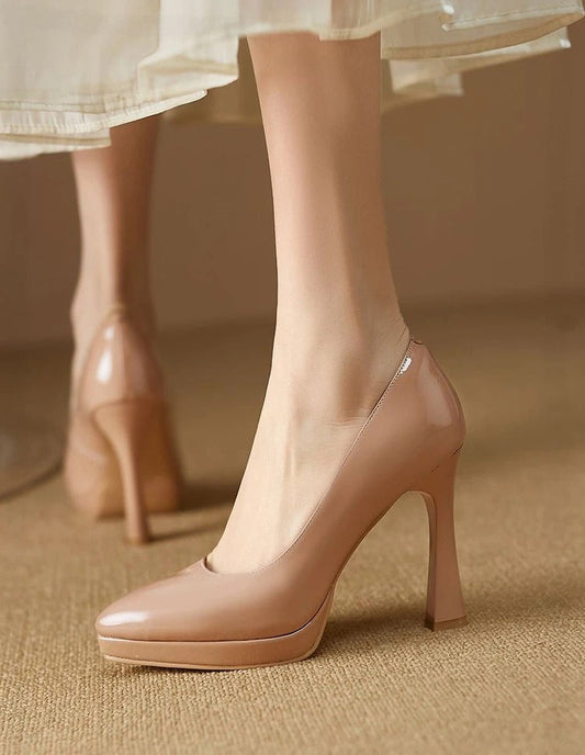 Lazora | Women’s Elegant Solid Colour Pointed Toe High Heel Pumps