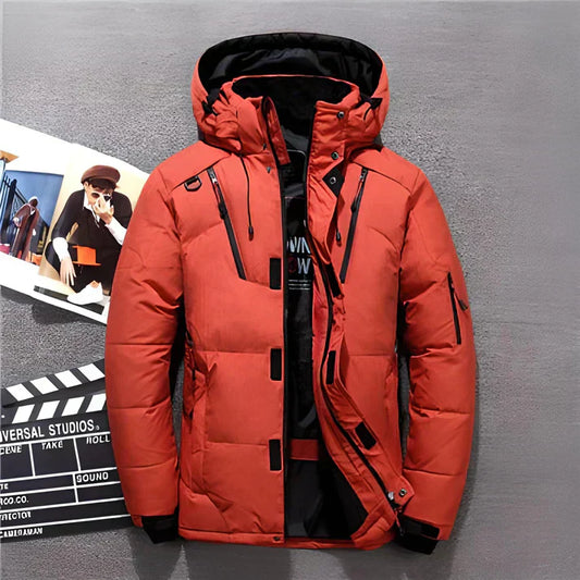 Alistair | Men’s Quilted Winter Jacket with Hood & Warm Padded Design