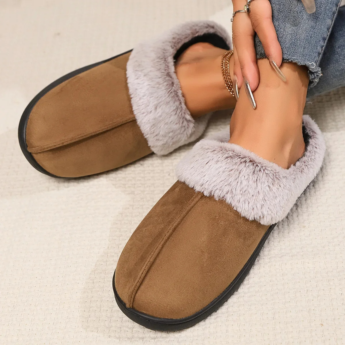 Yara-Lis | Women's Orthopaedic Slippers with Plush Lining & Breathable Sole