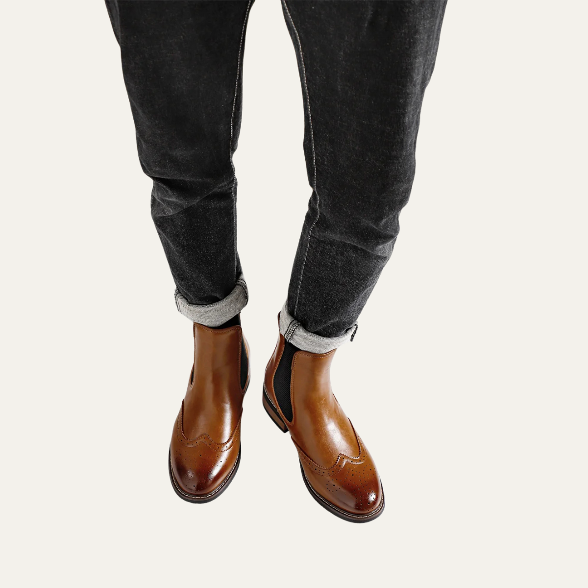 The Margate Men’s Classic Slip On Leather Chelsea Boots