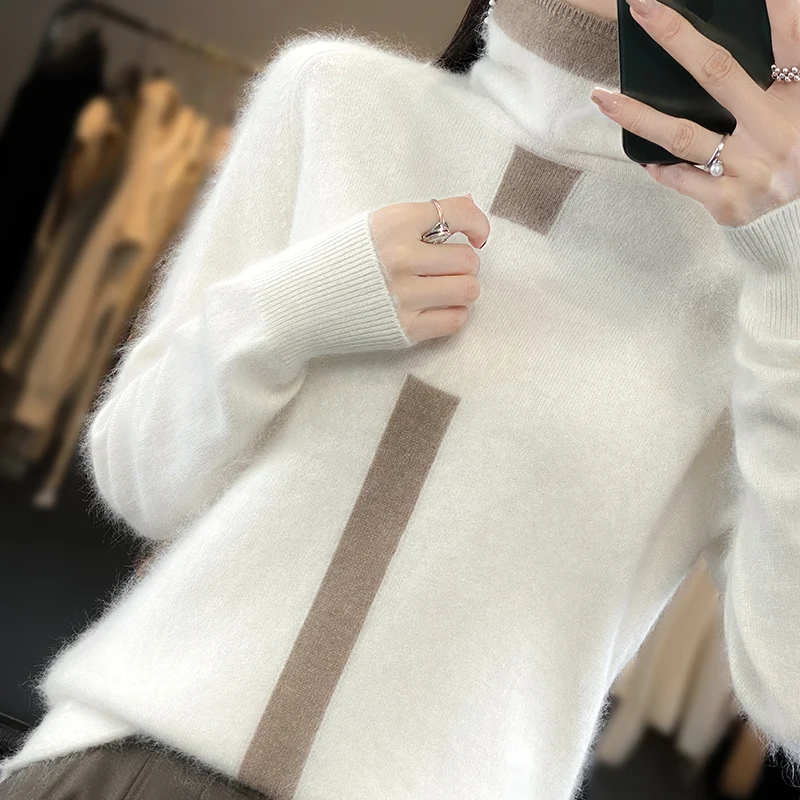 Wanda | Women's Soft Knitted Turtleneck Jumper with Minimalist Design