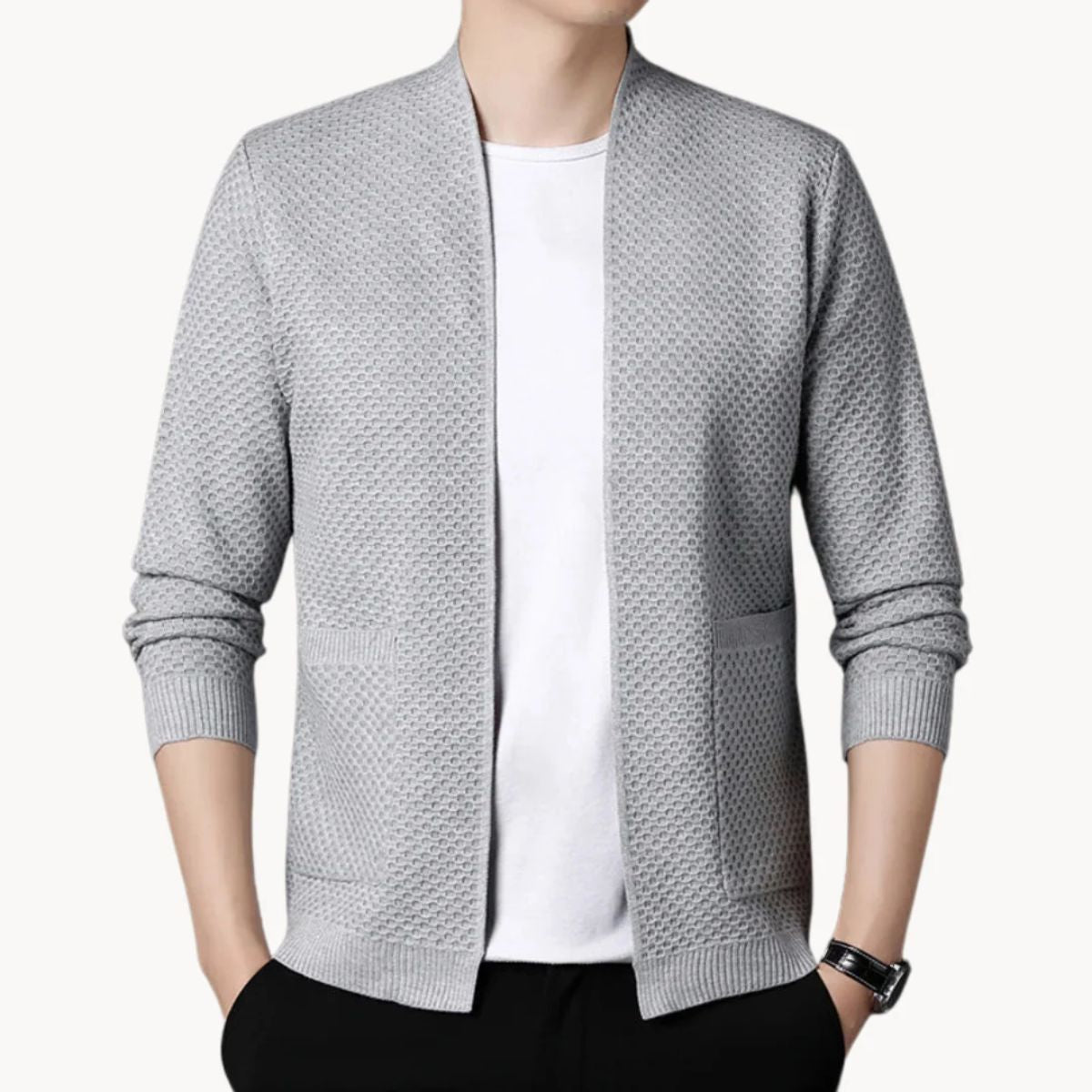 The Oslo Knit Cardigan – Men’s Open Front Casual Jumper