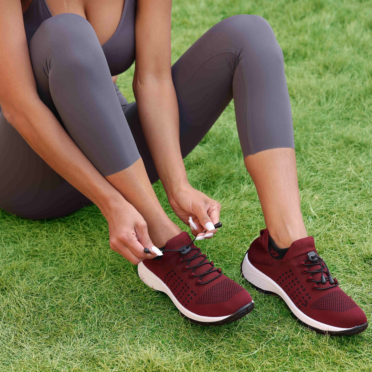Nocturne | Women's Elastic Toggle Lace-Up Orthopedic Sports Sneakers – Comfortable, Supportive & Stylish for Active Lifestyles