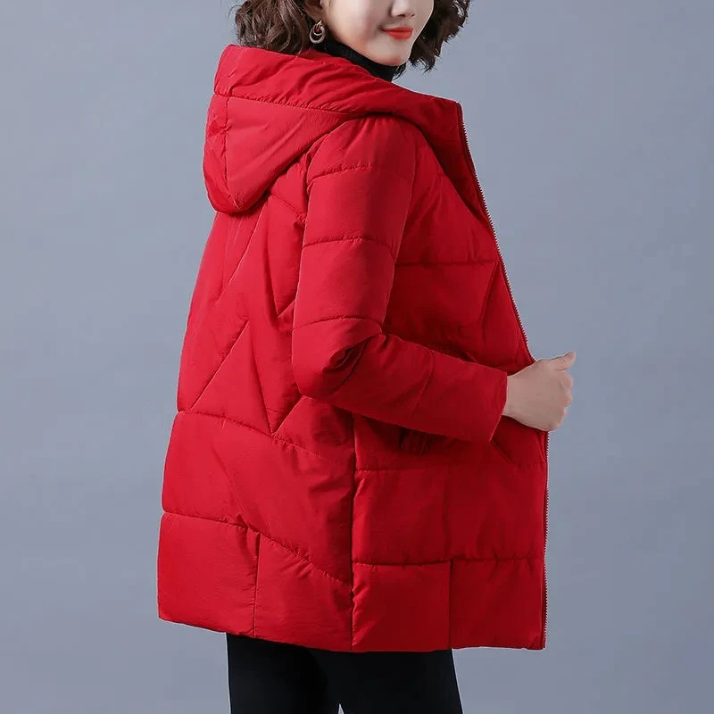 Finja | Women's Windproof Padded Parka Winter Jacket with Hood and Zip