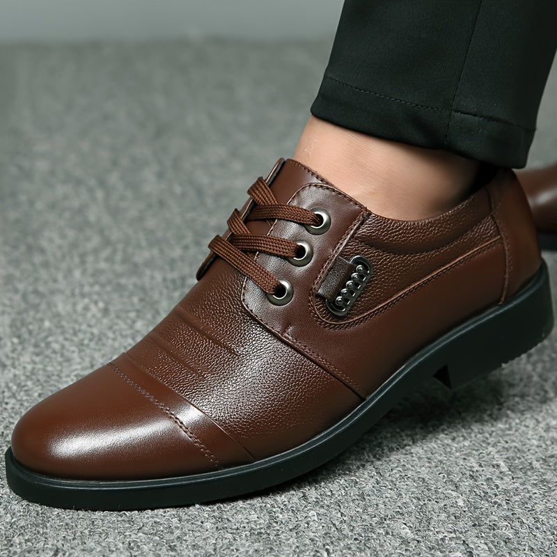 Zerith | Men’s Formal Business Winter Shoes with Warm Lining & Lace-Up Design