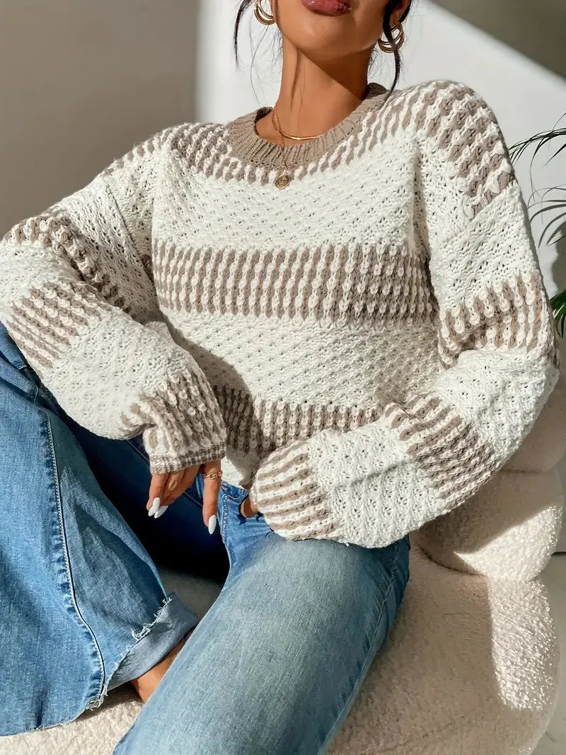 Women’s Textured Winter Knit Jumper | Warm & Stylish