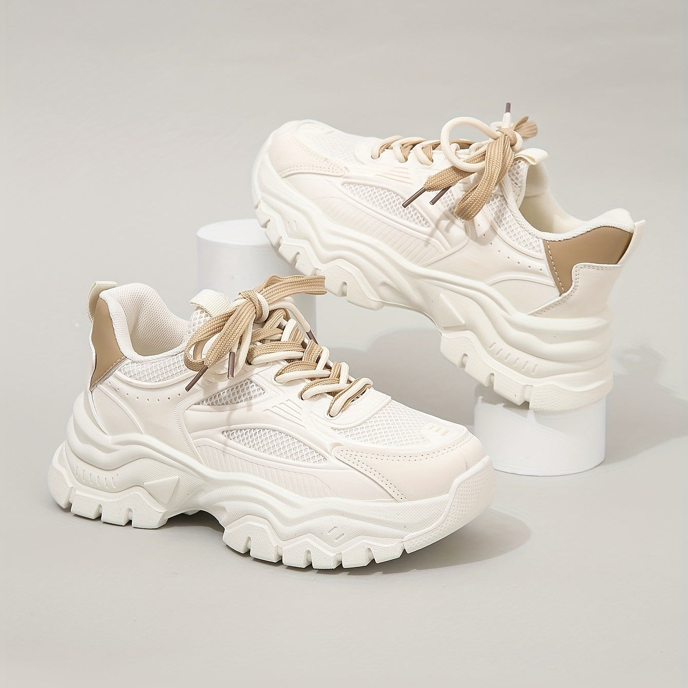 Jeslira | Women's Chunky Platform Sneakers with Lacing – Bold, Comfortable Style