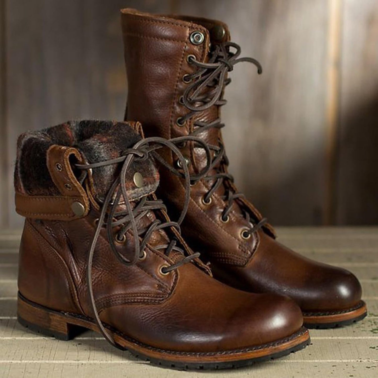Rebecca | Women’s Warm Lined Vintage Lace Up Boots | Soft & Flexible Comfort
