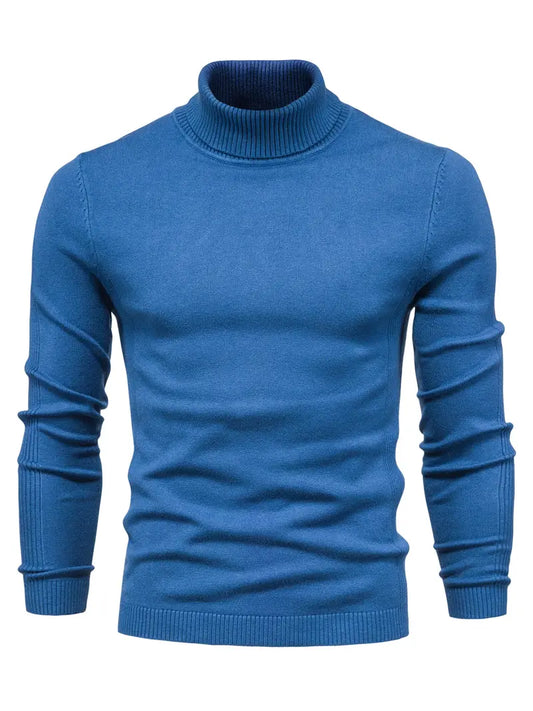 Perdita | Men’s Slim Fit Turtleneck Sweater, Long-Sleeve Smart Casual Knit