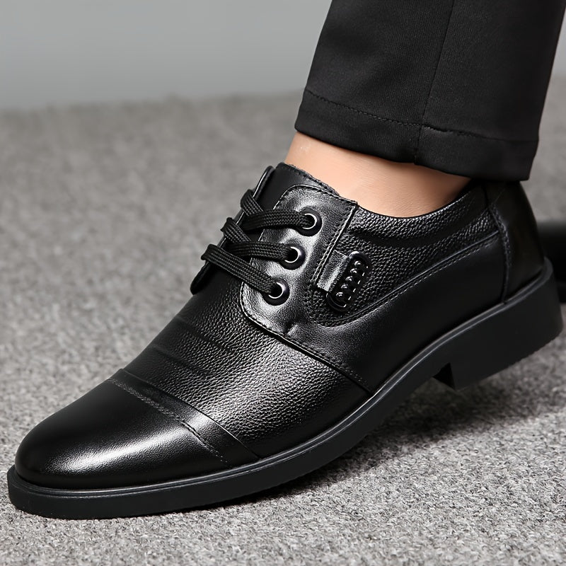 Zerith | Men’s Formal Business Winter Shoes with Warm Lining & Lace-Up Design