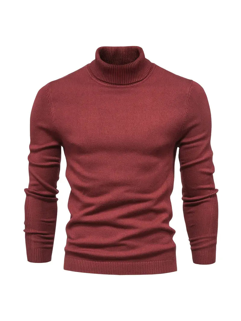 Perdita | Men’s Slim Fit Turtleneck Sweater, Long-Sleeve Smart Casual Knit