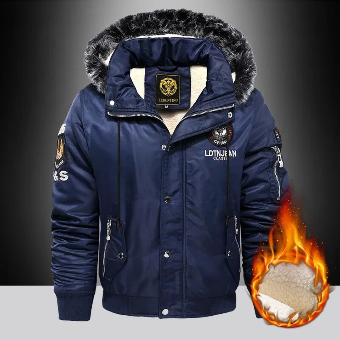 Fernian | Waterproof Winter Jacket for Men with Fleece Lining and Faux Fur Hood