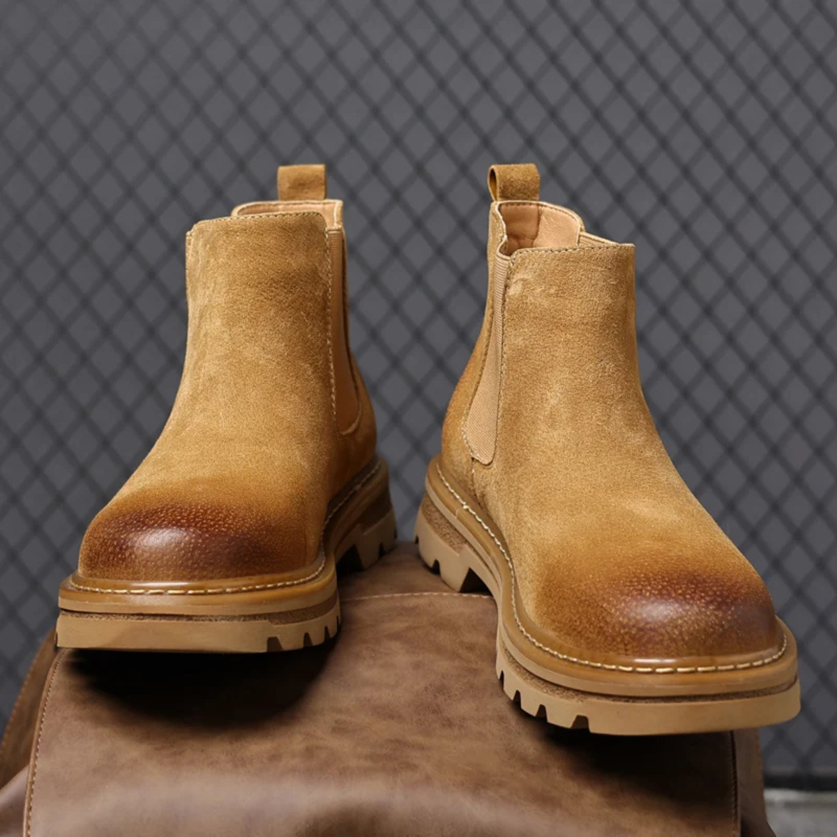 The Cardiff Bay Men's Comfortable Suede Chelsea Boots